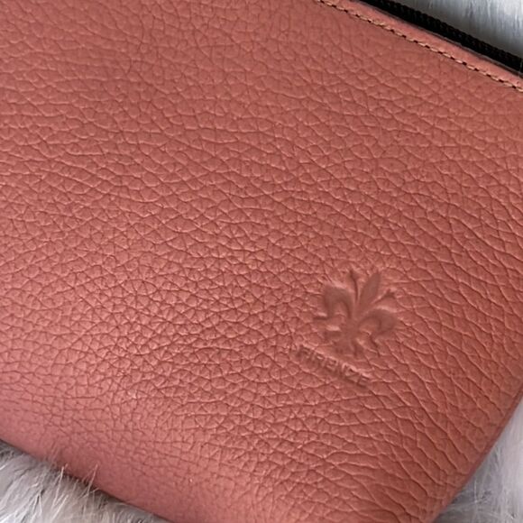 Vera Pelle made in Italy pink pebbled leather makeup bag - Picture 6 of 7